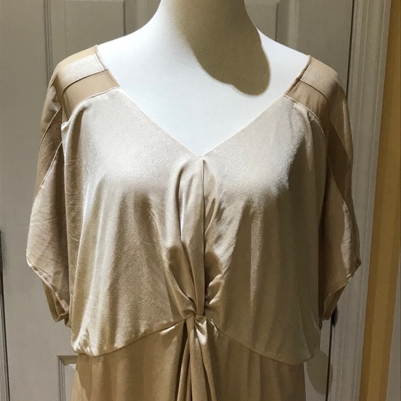 NWT ABS Champagne color dress size 1X - Picture 2 of 15